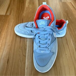 Nike SB Alleyoop Gray with Orange Sneakers Men’s 10.5